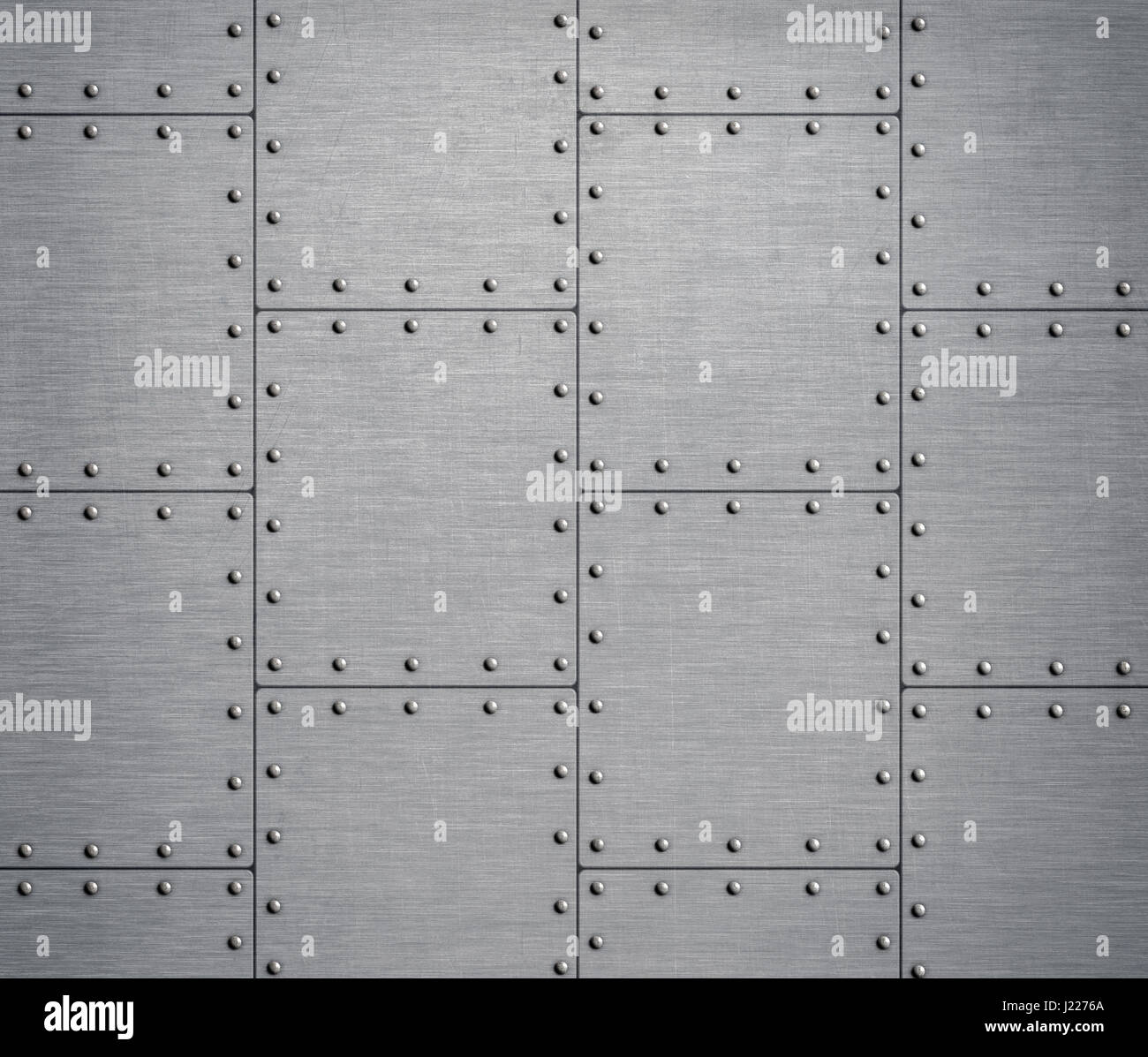 metal background with rivets 3d illustration Stock Photo - Alamy