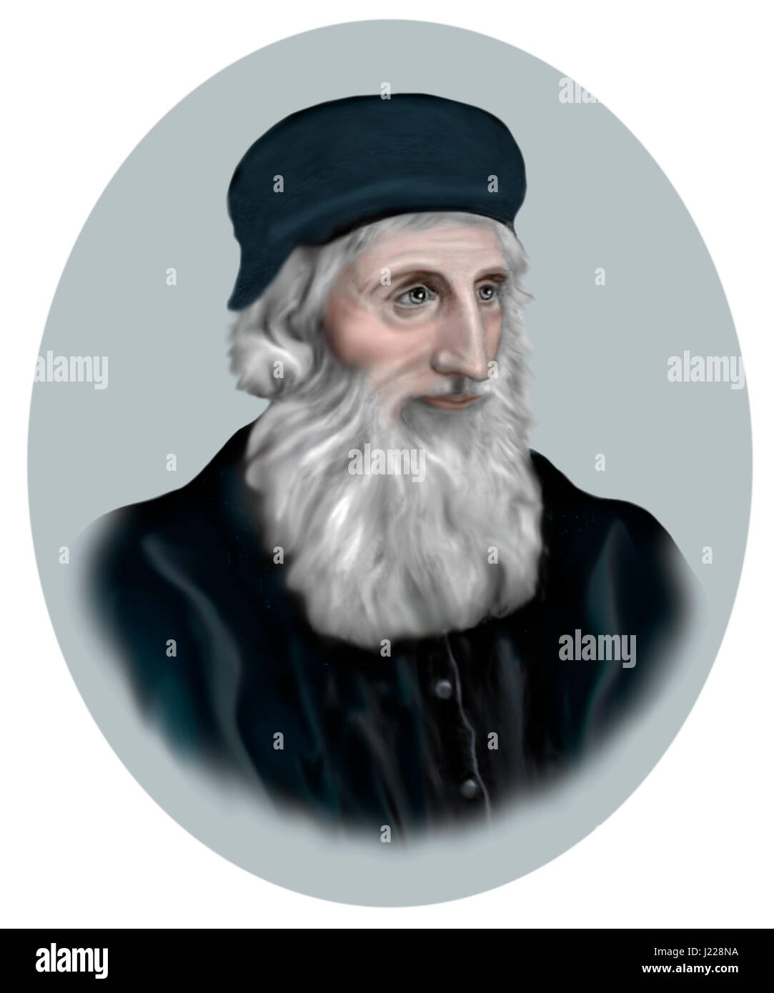 John Wycliffe, c1325-1384, English Theologian, Biblical Translator, Reformer, Scholastic Philosopher Stock Photo