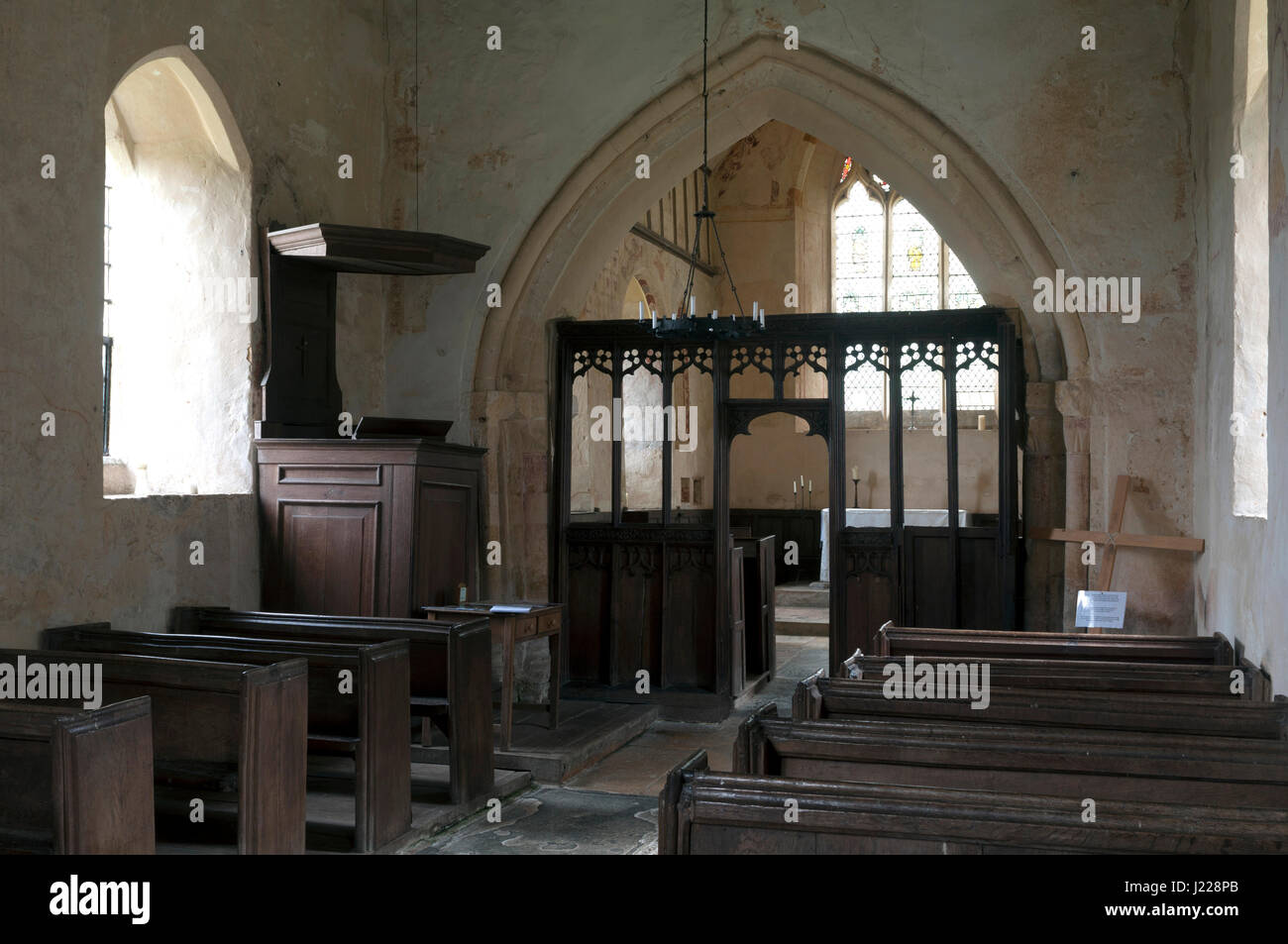 Hailes Church, Gloucestershire, England, UK Stock Photo