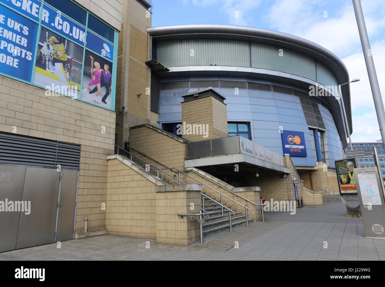 Motorpoint Arena and National Ice Centre Nottingham UK April 2017 Stock
