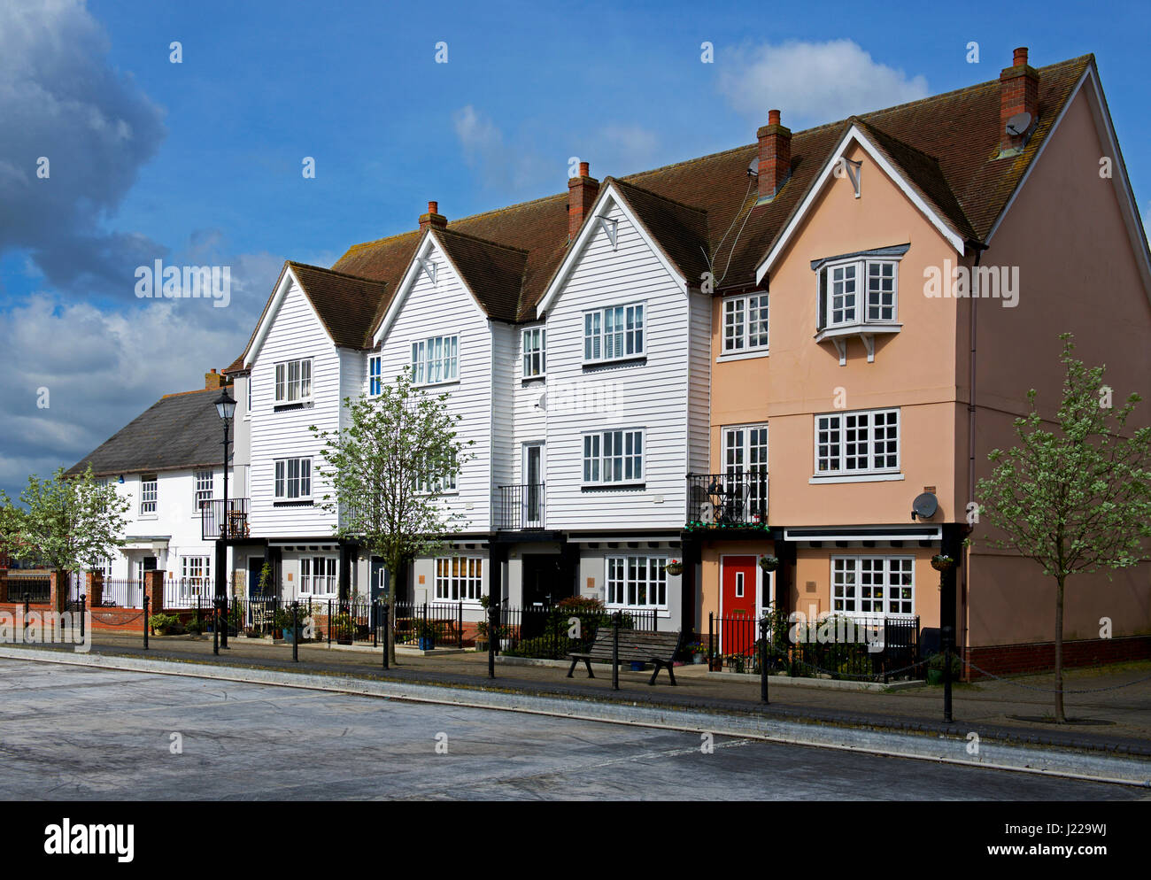Quayside houses in Wivenhoe, Essex, England UK Stock Photo Alamy
