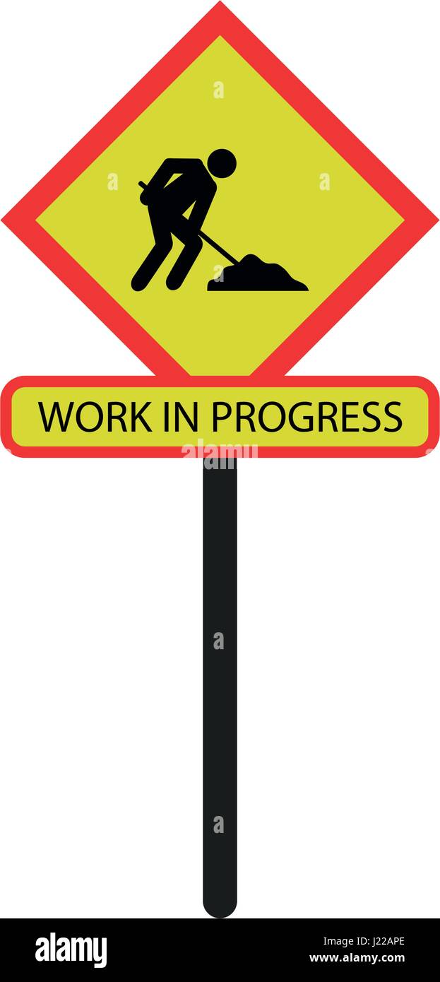 Work in progress Stock Vector Image & Art - Alamy