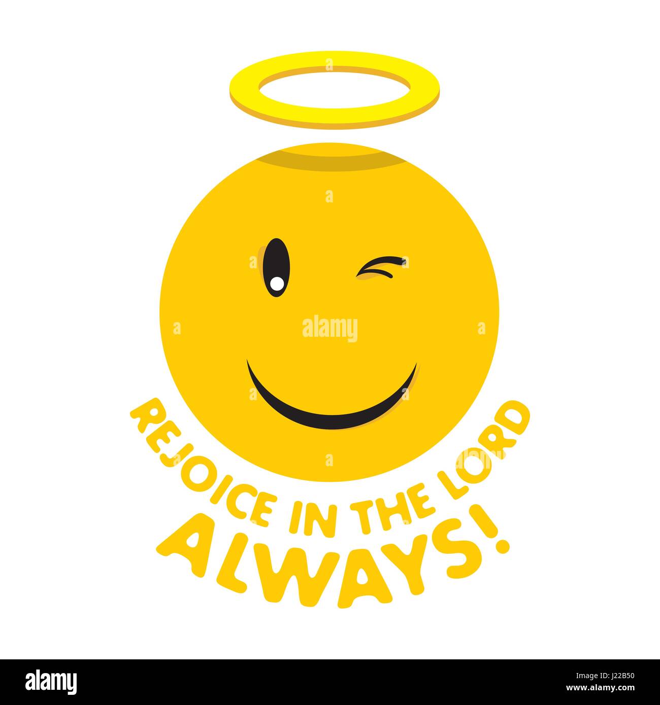 Christian print. Rejoice in the Lord always Stock Vector Image & Art ...