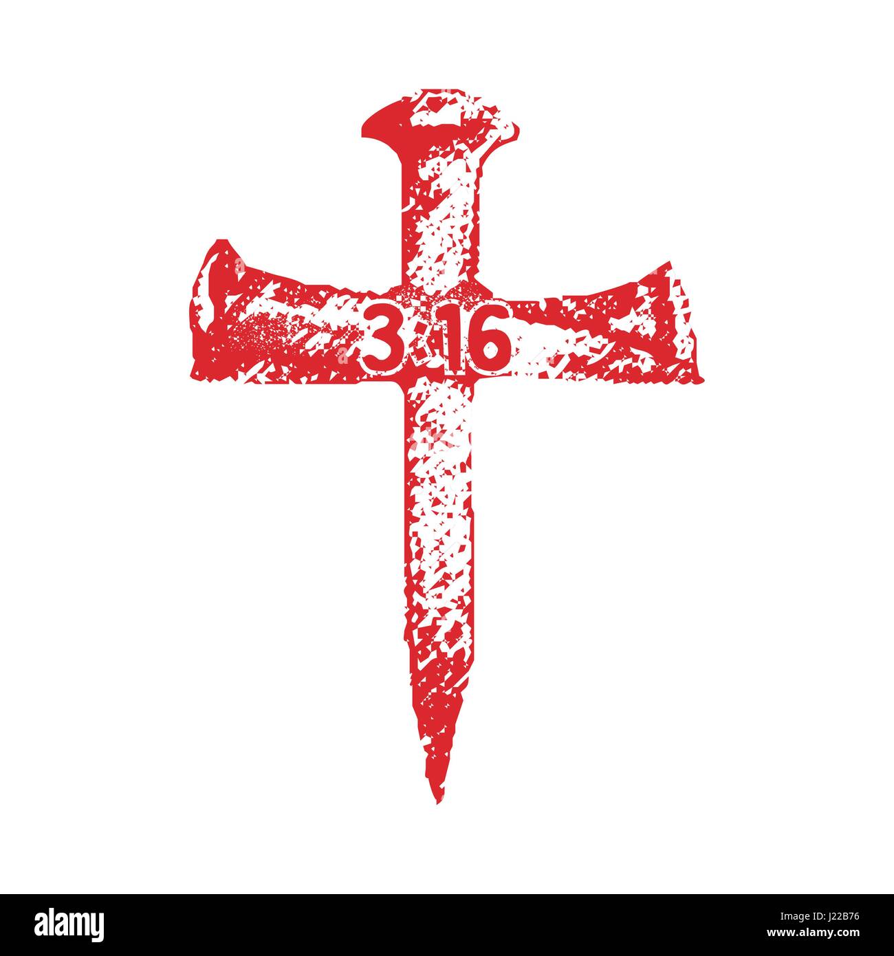 Christian print. Cross of nails Stock Vector Image & Art Alamy