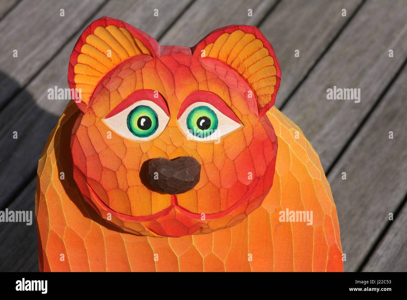 wooden decorative cat Stock Photo Alamy