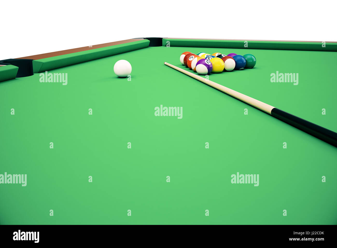 3D illustration pool billiard game. American pool billiard. Pool billiard game. Billiard sport