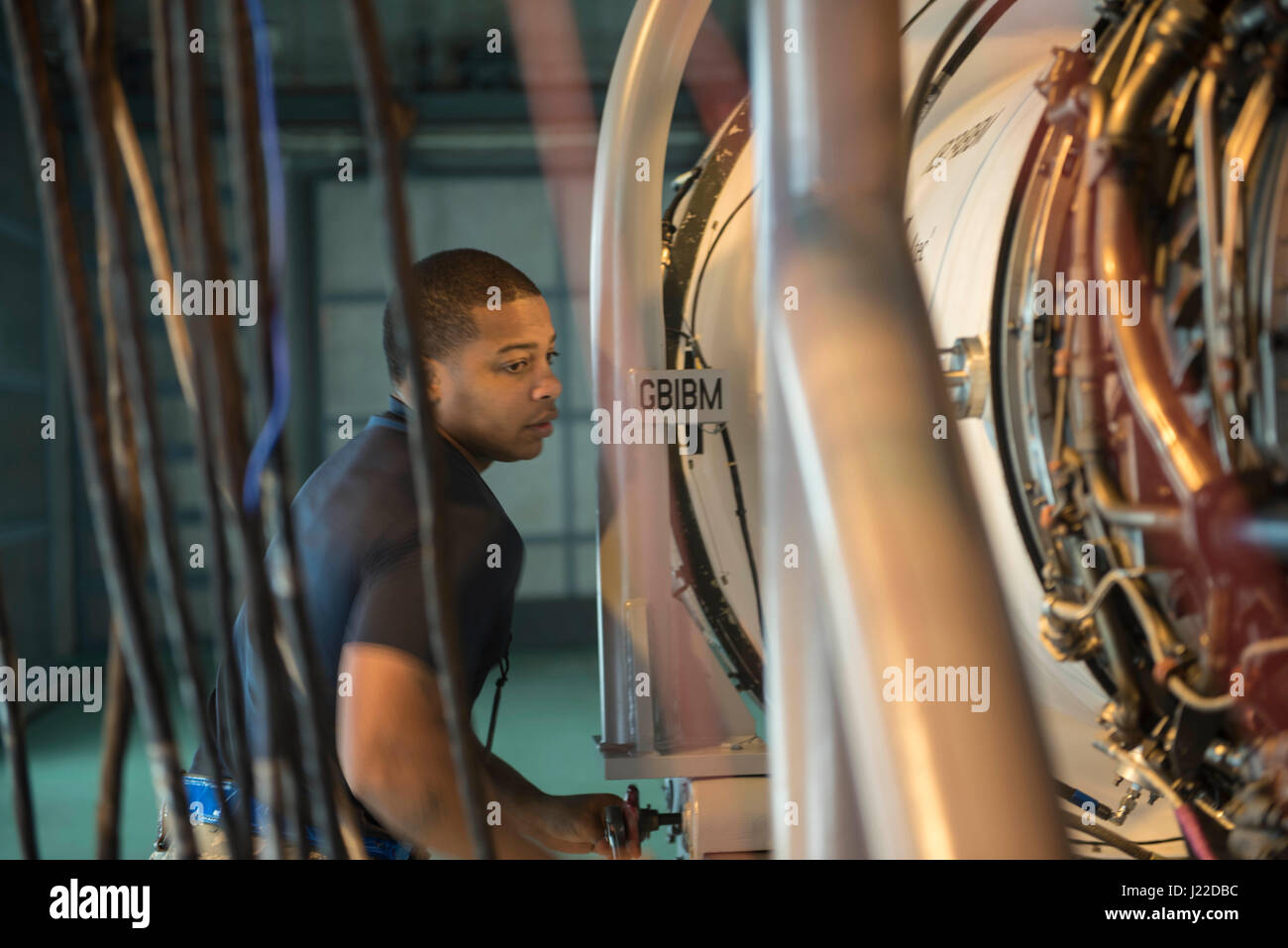 Airmen from the 18th Component Maintenance Squadron conduct a break-in ...