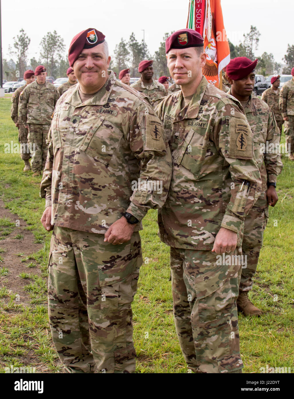 FORT BRAGG, NC - A memorable day in the history of the 528th Sustainment  Brigade (Special Operations) (Airborne) as they change their shoulder  sleeve insignia from the 528th Brigade patch to the