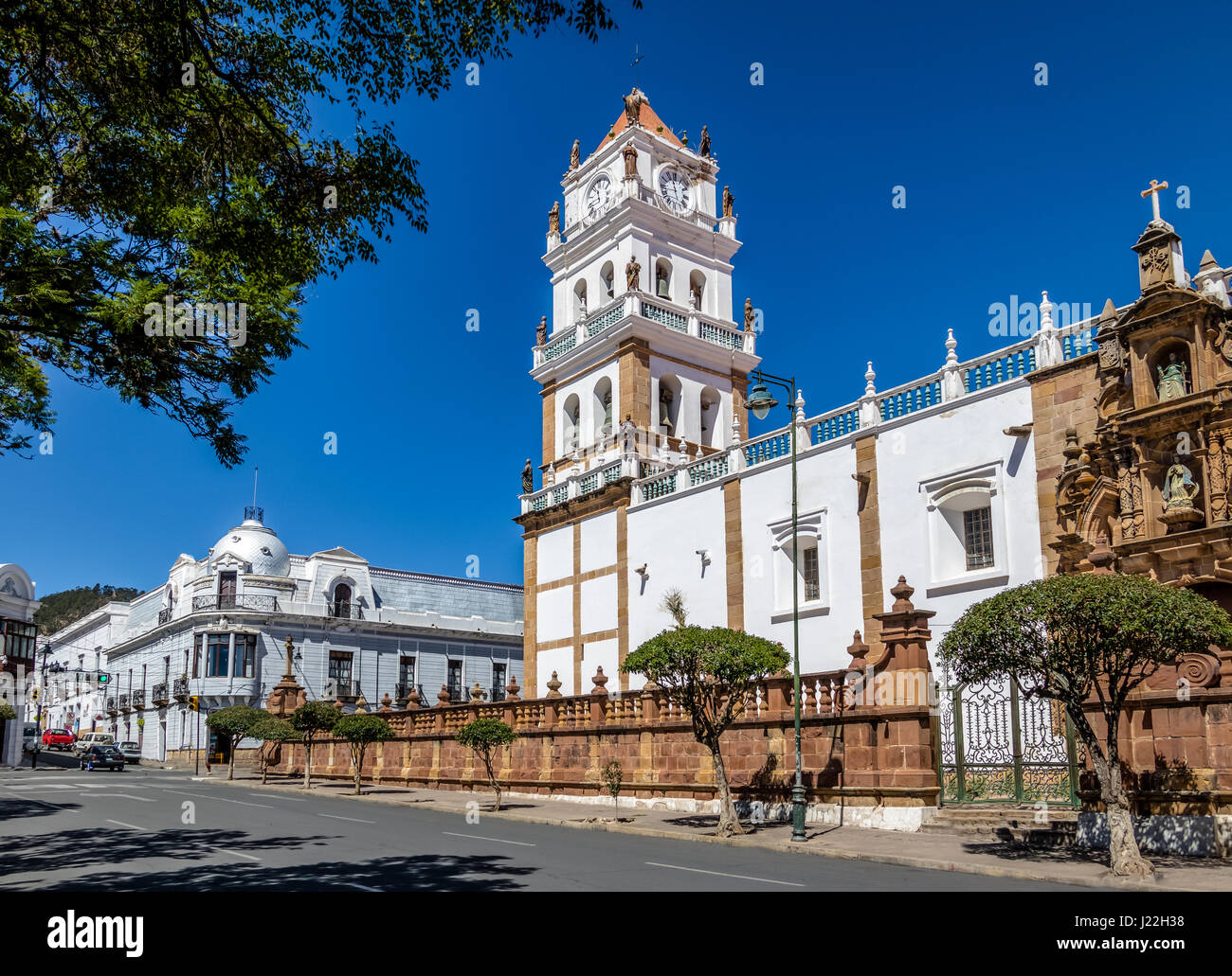 Metropolitan Cathedral of Sucre - Sucre, Bolivia Stock Photo