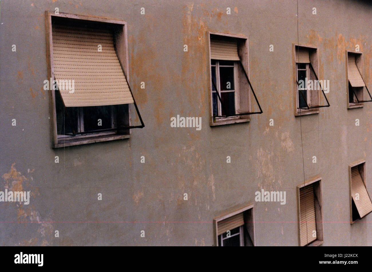 Window Observation Army Windows in a military facility provide light, ventilation, and ...