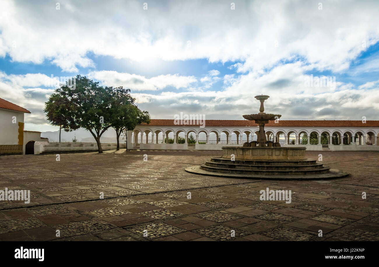 Plaza Pedro de Anzurez, La Recoleta Monastery viewpoint - Sucre, Bolivia Stock Photo