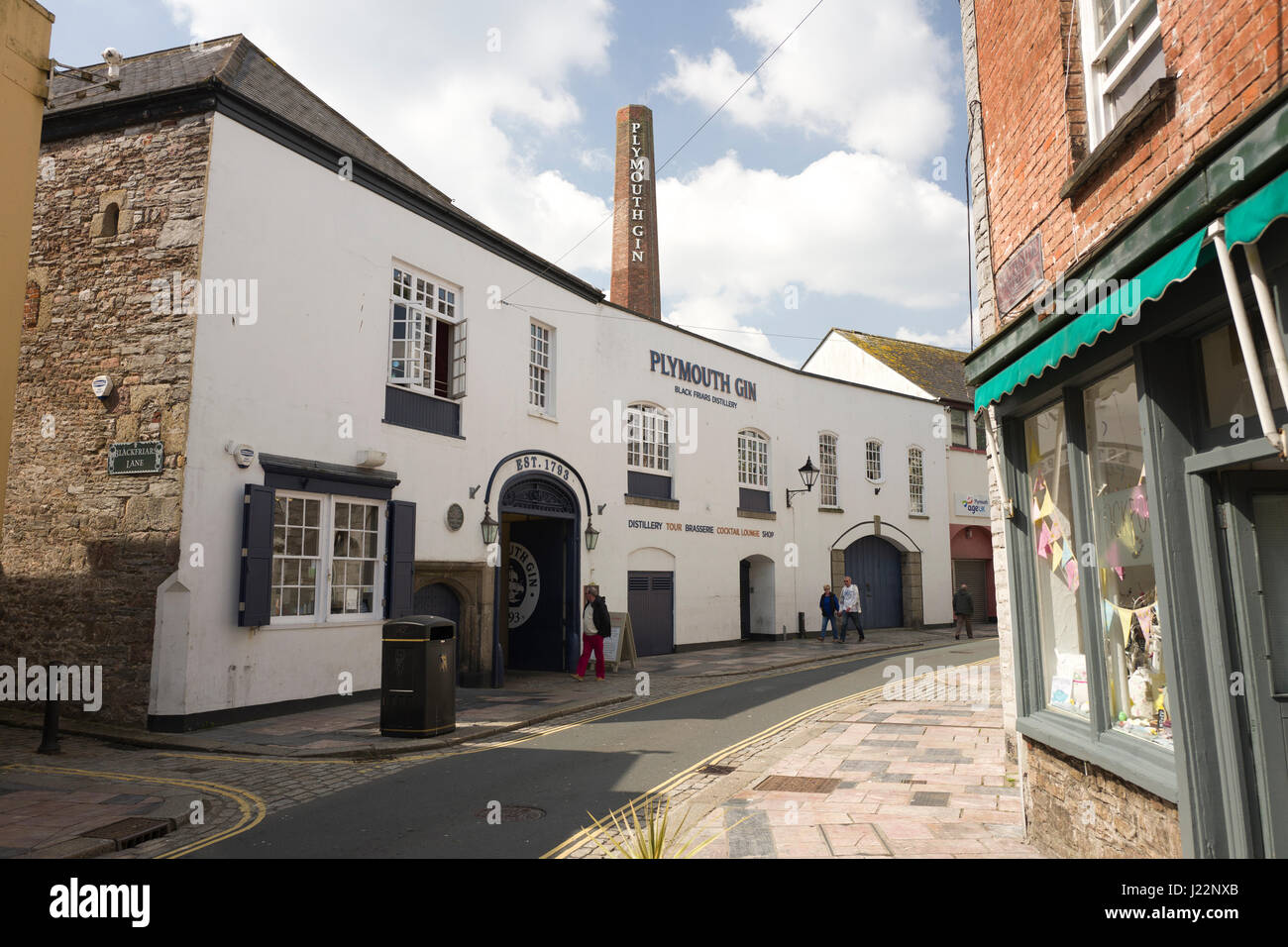Plymouth Gin Distillery, The Barbican, Plymouth, UK Stock Photo Alamy