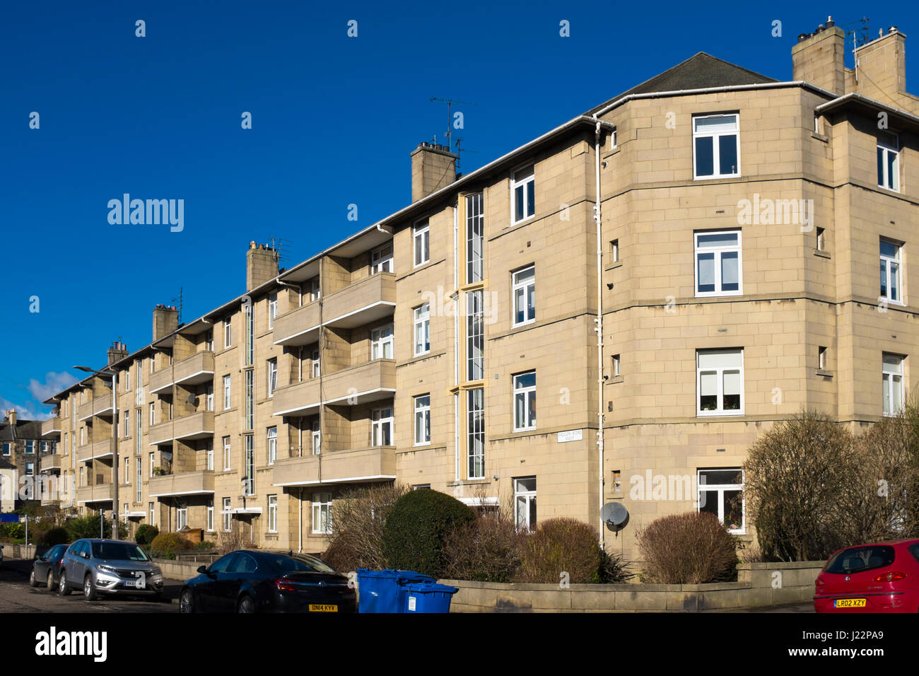 Tenements in Falcon Road West, Morningside, Edinburgh Stock Photo Alamy