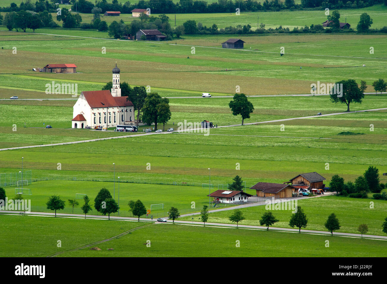Church in rural Bavaria Stock Photo - Alamy