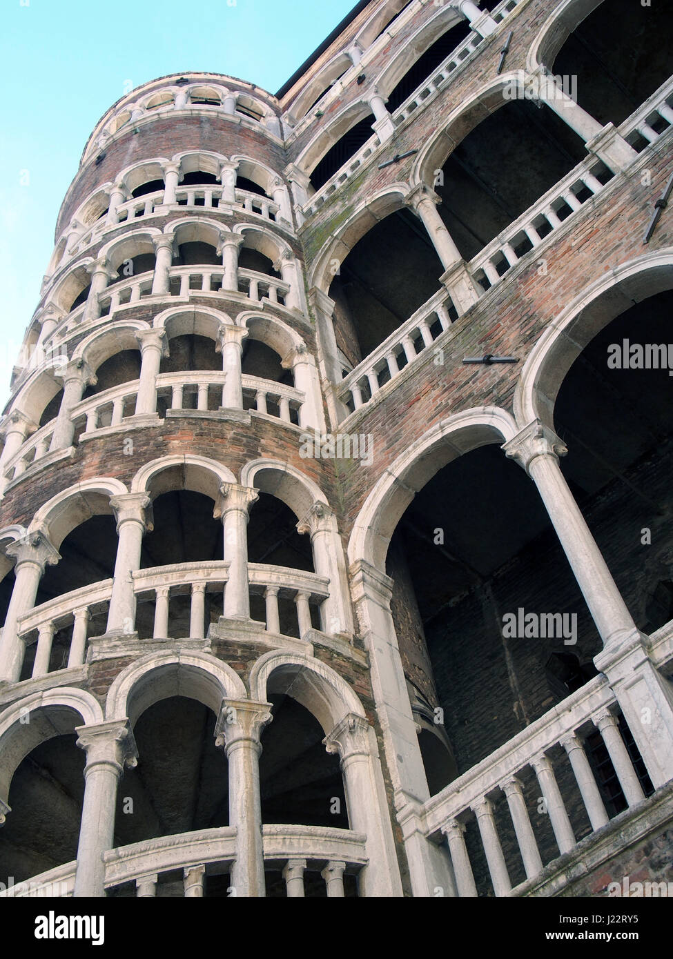 venice Scala Contarini del Bovolo palazzo with spiral staircase Stock Photo