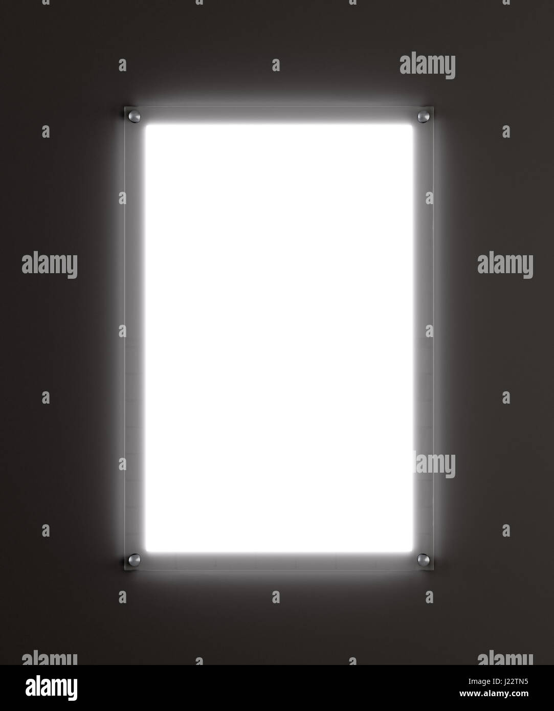 Rectangular advertising lightbox Stock Photo - Alamy