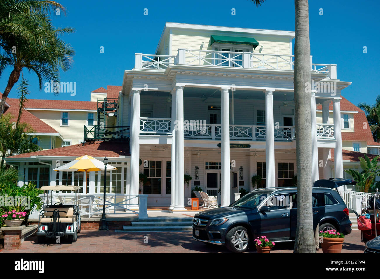 Gasparilla Inn at Boca Grande, Florida Stock Photo