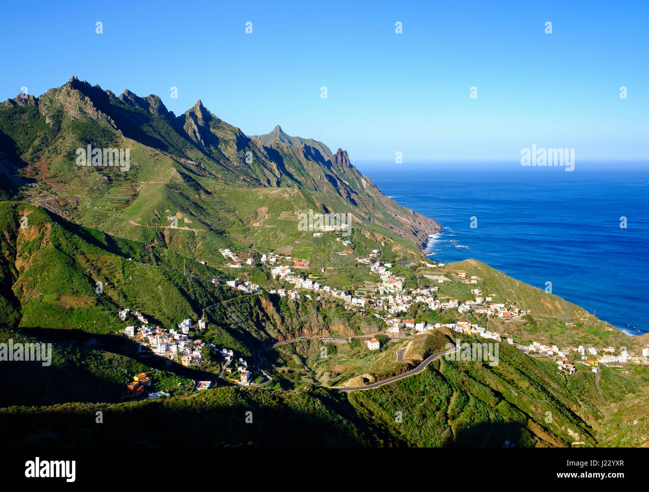 Taganana, Anaga-Gebirge, Teneriffa, Kanarische Inseln, Spanien Stock Photo