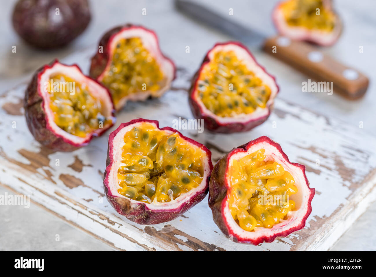 ripe passion fruit Stock Photo Alamy