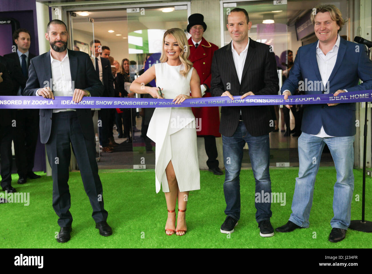 Katie Piper, Fred Sirieix and Martin Lewis officially open the Ideal Home Show sponsored by Zoopla at Olympia London.    Celebrities take part in the launch the Ideal Home Show. The annual Britain's biggest consumer home event sponsored by Zoopla, dating back to 1908, when it was first launched at Olympia. The UK's most famous home show will be welcoming visitors from 24 March - 9 April.  Featuring: Fred Sirieix, Katie Piper, Martin Lewis, David Domoney Where: London, United Kingdom When: 24 Mar 2017 Credit: Dinendra Haria/WENN.com Stock Photo