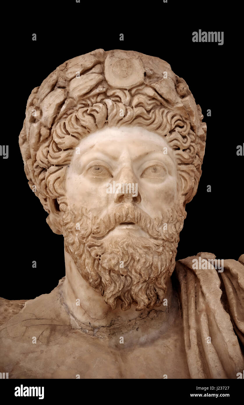 Roman sculpture of the Emperor Marcus Aurelius, excavated from Bulla
