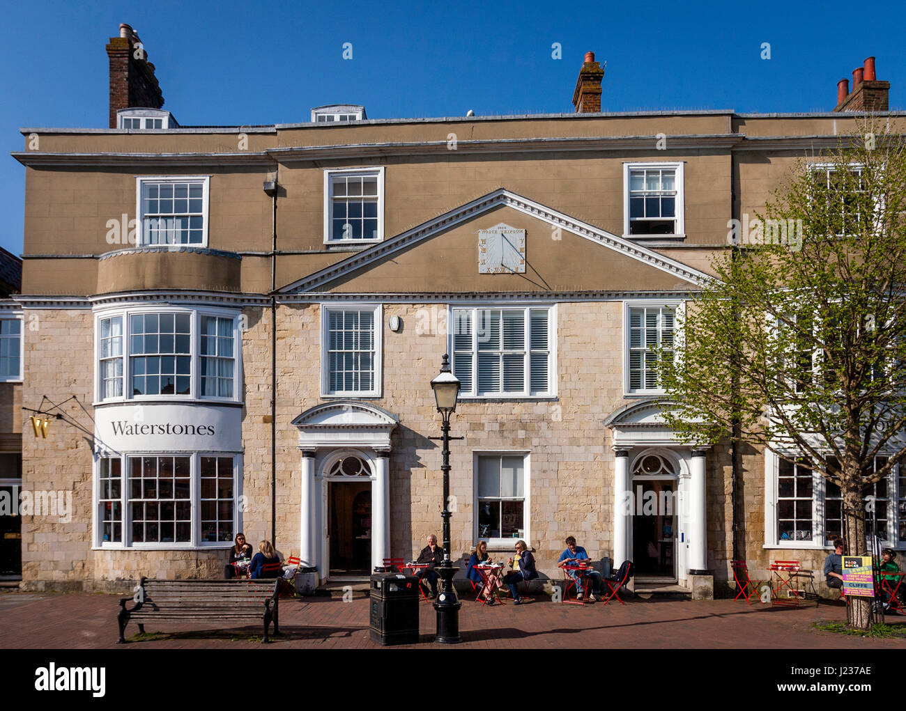 Beautiful Buildings On The High Street, Lewes, Sussex, UK Stock Photo