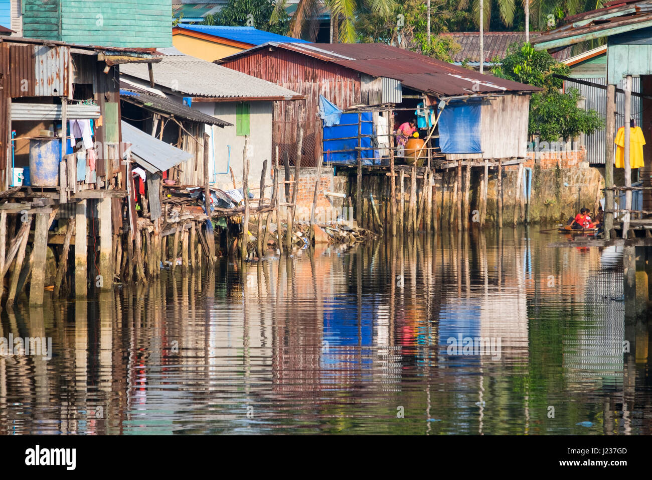 House on stilts in Cambodia are everywhere Stock Photo - Alamy