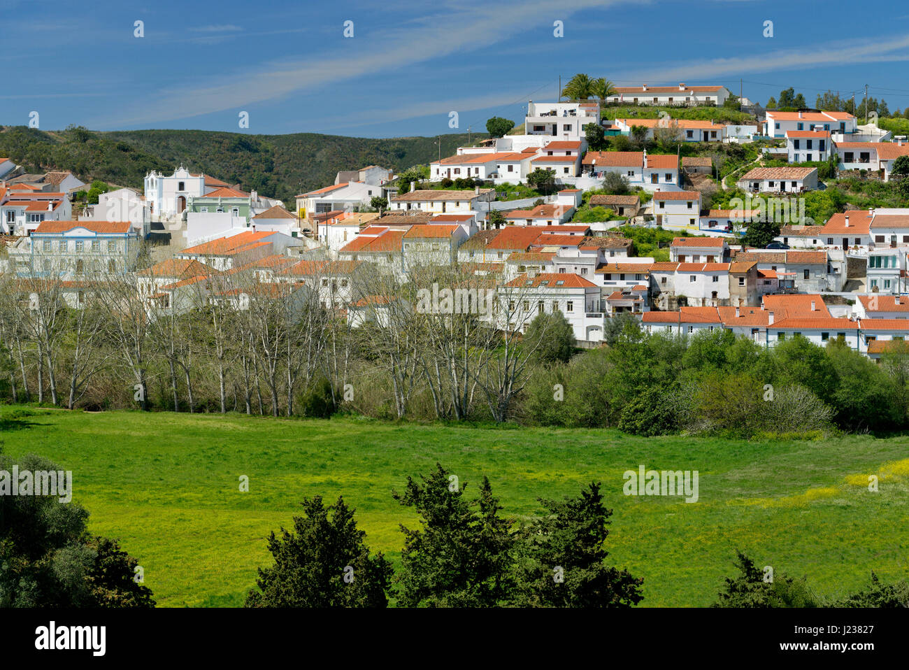 Portugal, the Algarve,, western Algarve, Aljezur  on  the Costa Vicentina Stock Photo