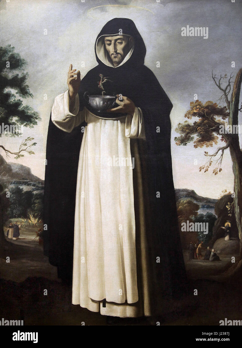 San Luis Beltran Saint Louis Bertrand 1636 by spanish painter Francisco de Zurbaran 1598-1664 Stock Photo