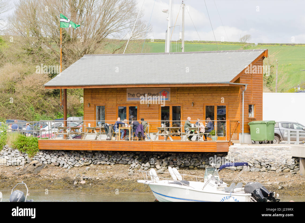 The Crab Shed seafood restaurant in Devon Stock Photo Alamy