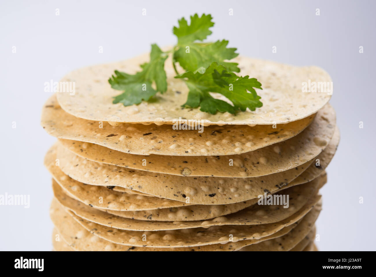Indian deep fried crackers papad hi-res stock photography and images ...