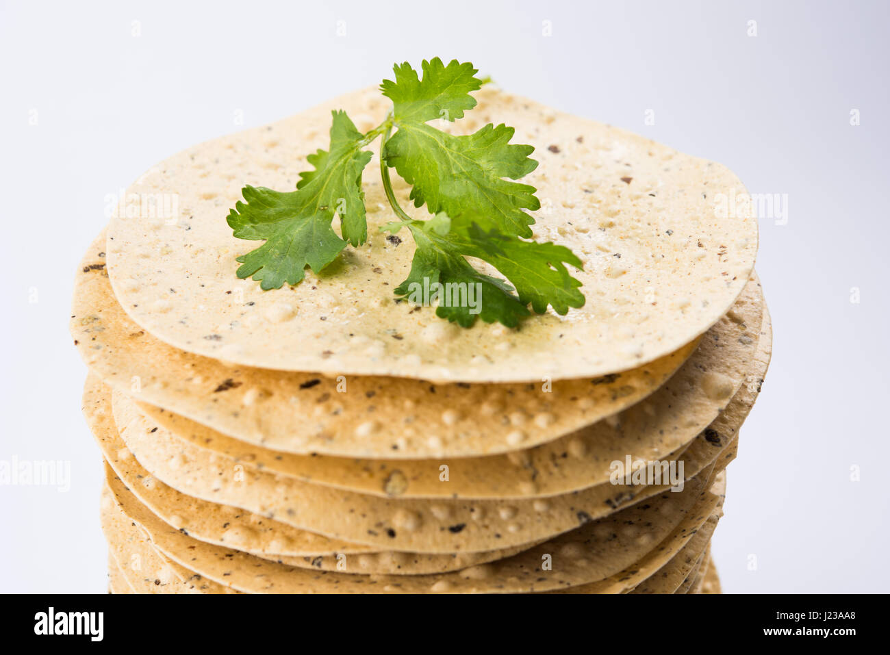 Indian deep fried crackers papad hi-res stock photography and images ...