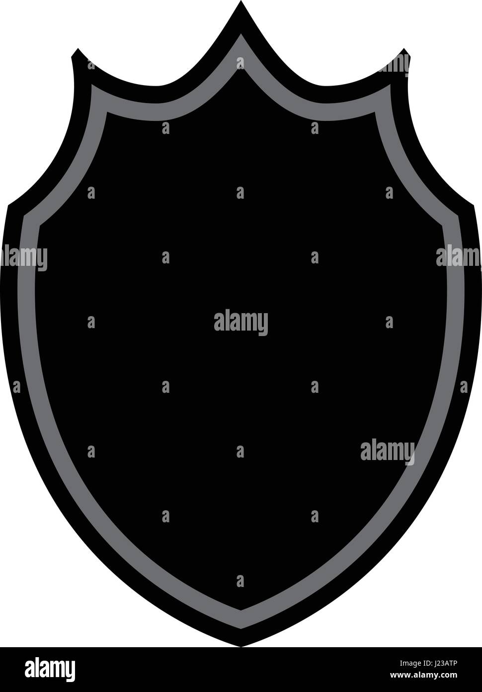 Shield icon on white background. Vector illustration Stock Vector Image ...