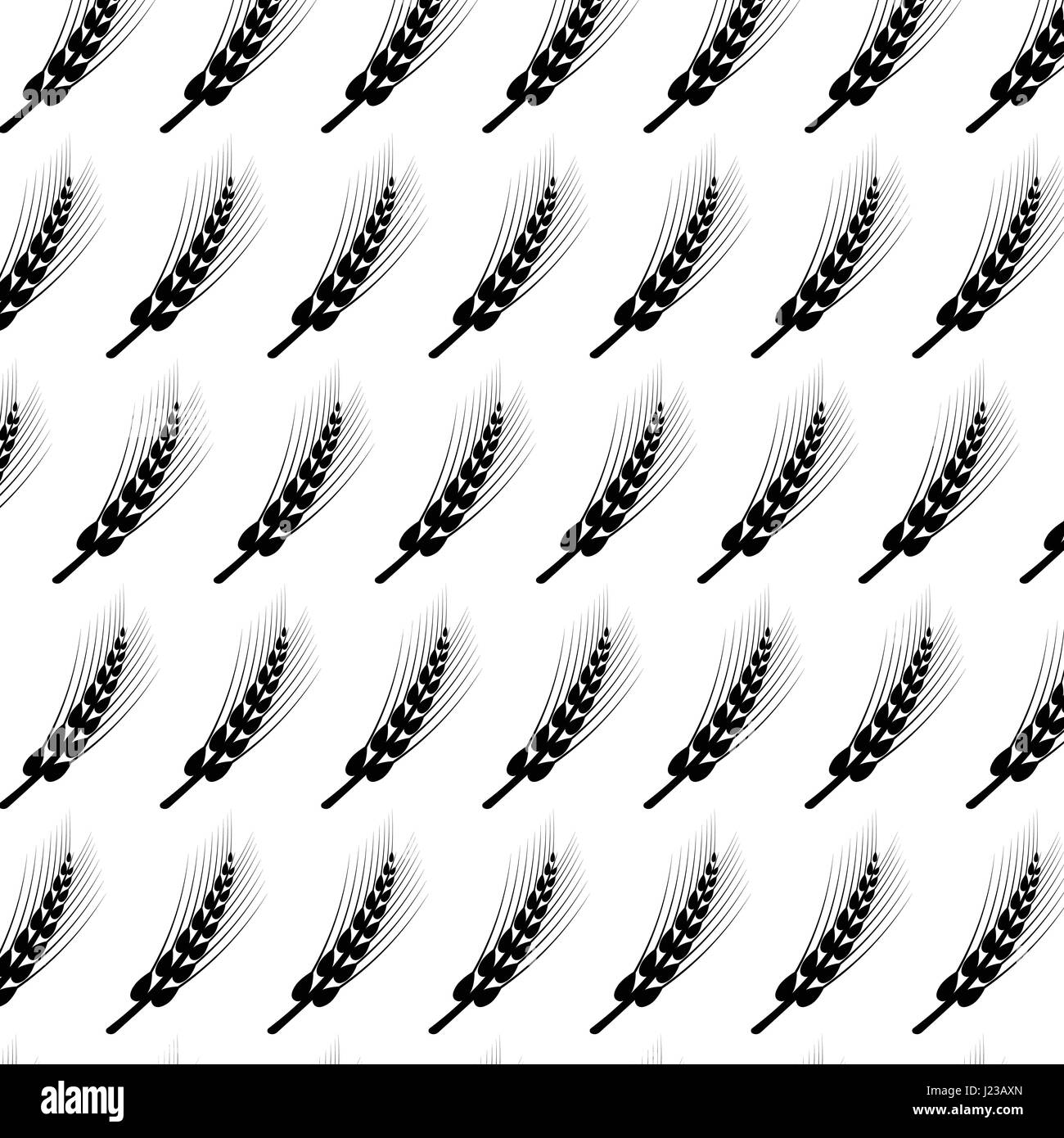Vector seamless pattern with images of wheat ears Stock Vector Image ...
