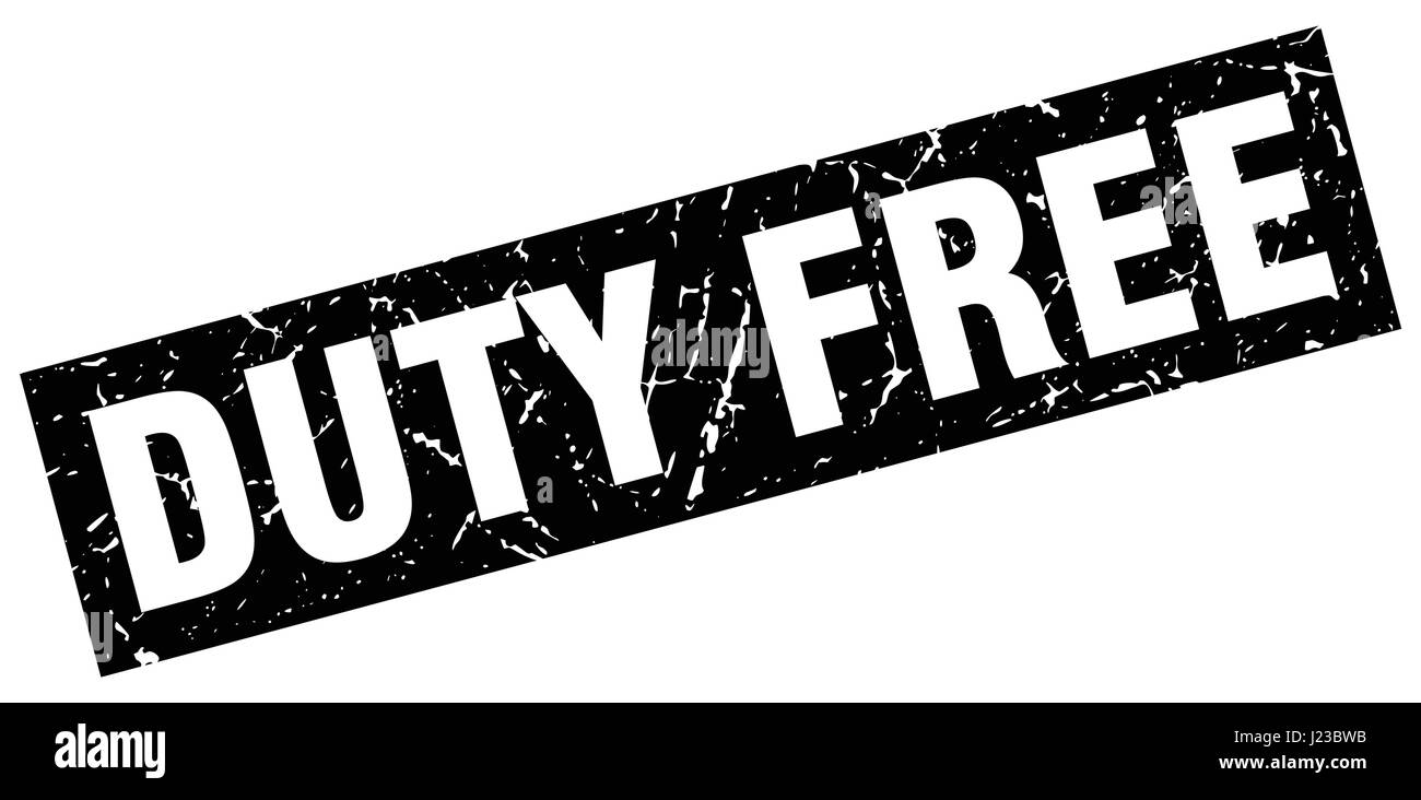 square grunge black duty free stamp Stock Vector Image & Art - Alamy