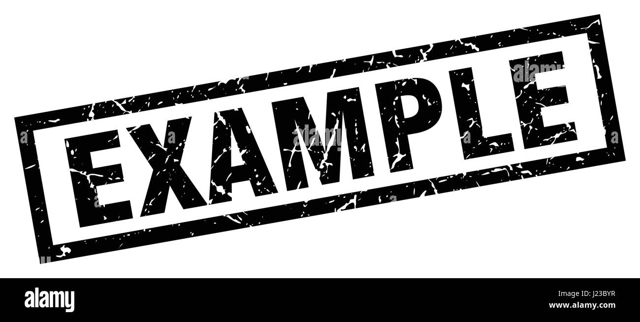 square grunge black example stamp Stock Vector Image & Art - Alamy