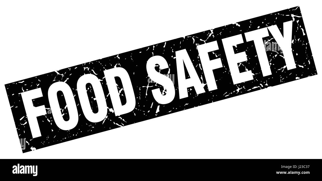 square grunge black food safety stamp Stock Vector Image & Art - Alamy