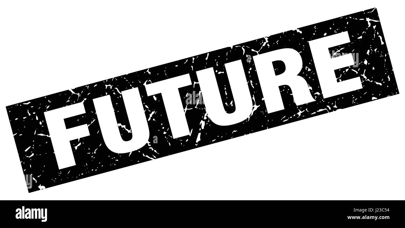 square grunge black future stamp Stock Vector Image & Art - Alamy
