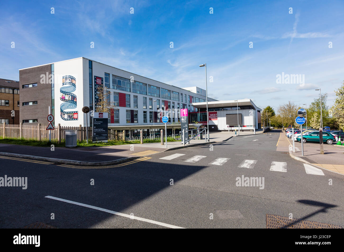 West Kent College, Tonbridge, Kent, A Modern Further Education College, Kent, England, UK Stock Photo