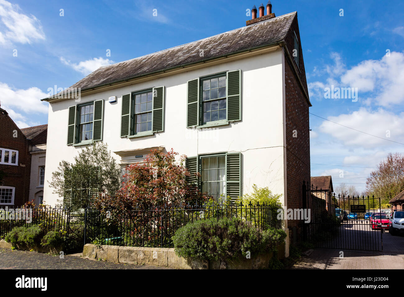 Pretty period house in the High Street at West Malling,Kent,UK Stock Photo