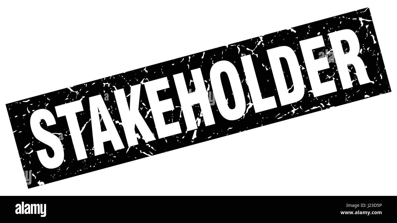 square grunge black stakeholder stamp Stock Vector Image & Art - Alamy