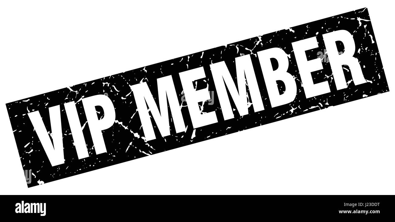 square grunge black vip member stamp Stock Vector Image & Art - Alamy