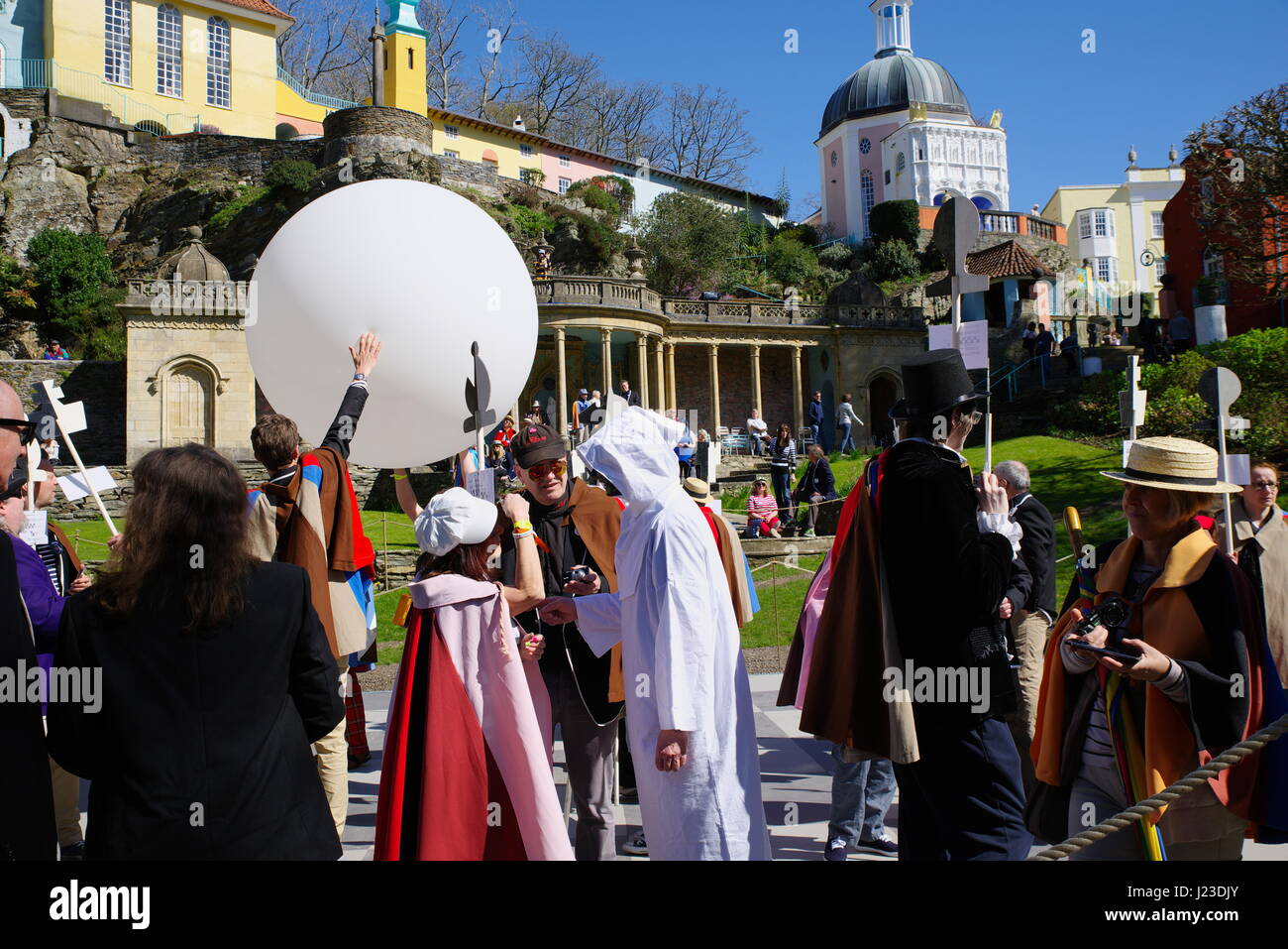 Prisoner Convention Portmeirion, North, Wales, Stock Photo