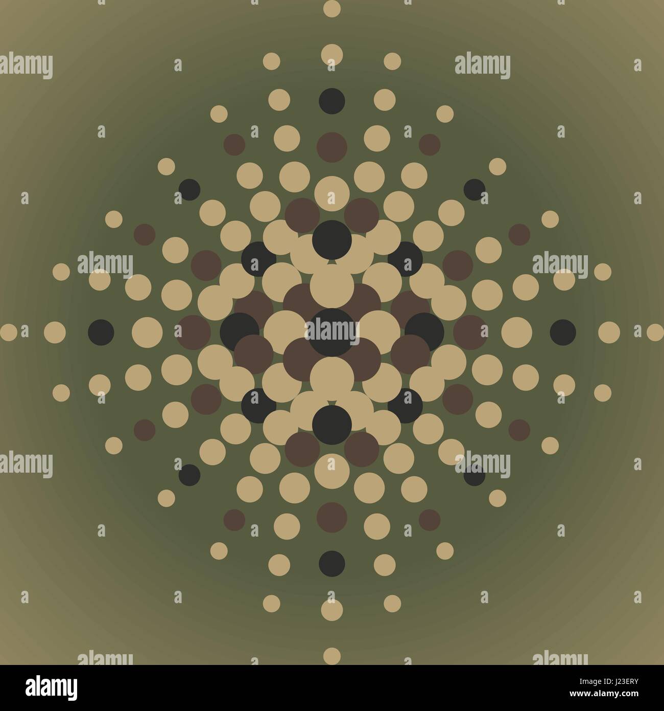 Halftone radial pattern background. Vector dots texture retro. Abstract ...