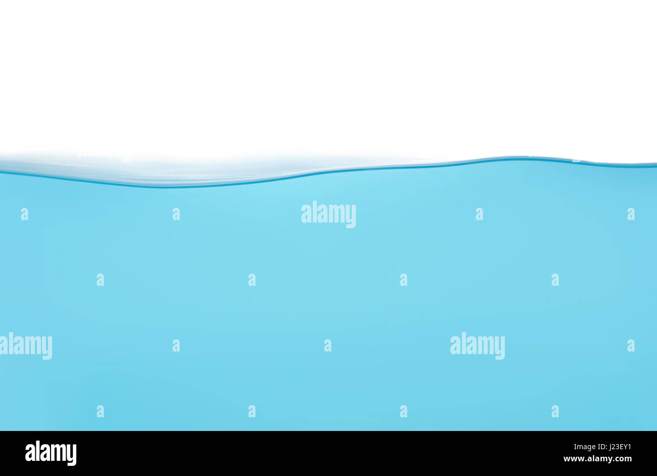 Calm water wave isolated on white background Stock Photo - Alamy