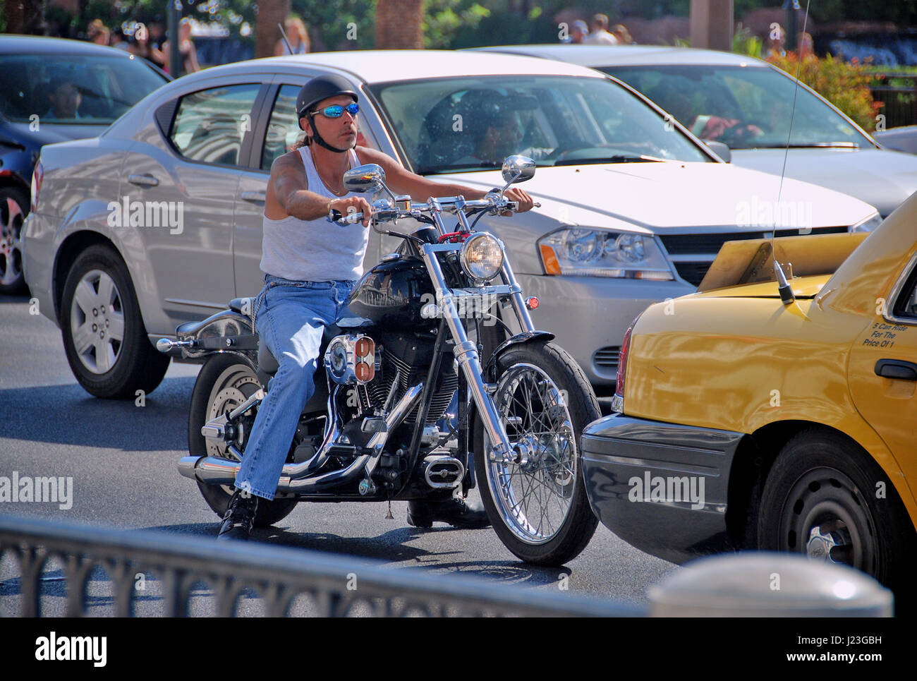 Custom motorcycle in Las Vegas, Nevada, USA Stock Photo Alamy