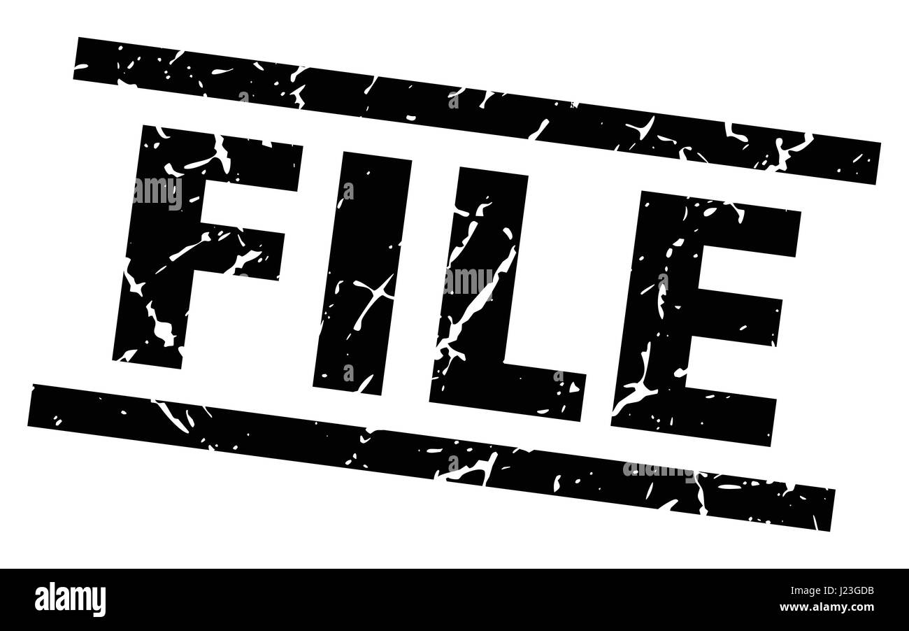 square grunge black file stamp Stock Vector Image & Art - Alamy