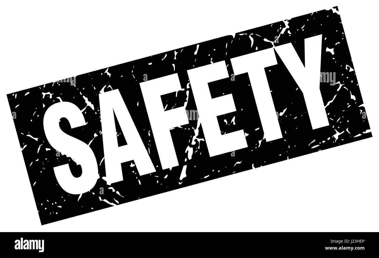 square grunge black safety stamp Stock Vector Image & Art - Alamy