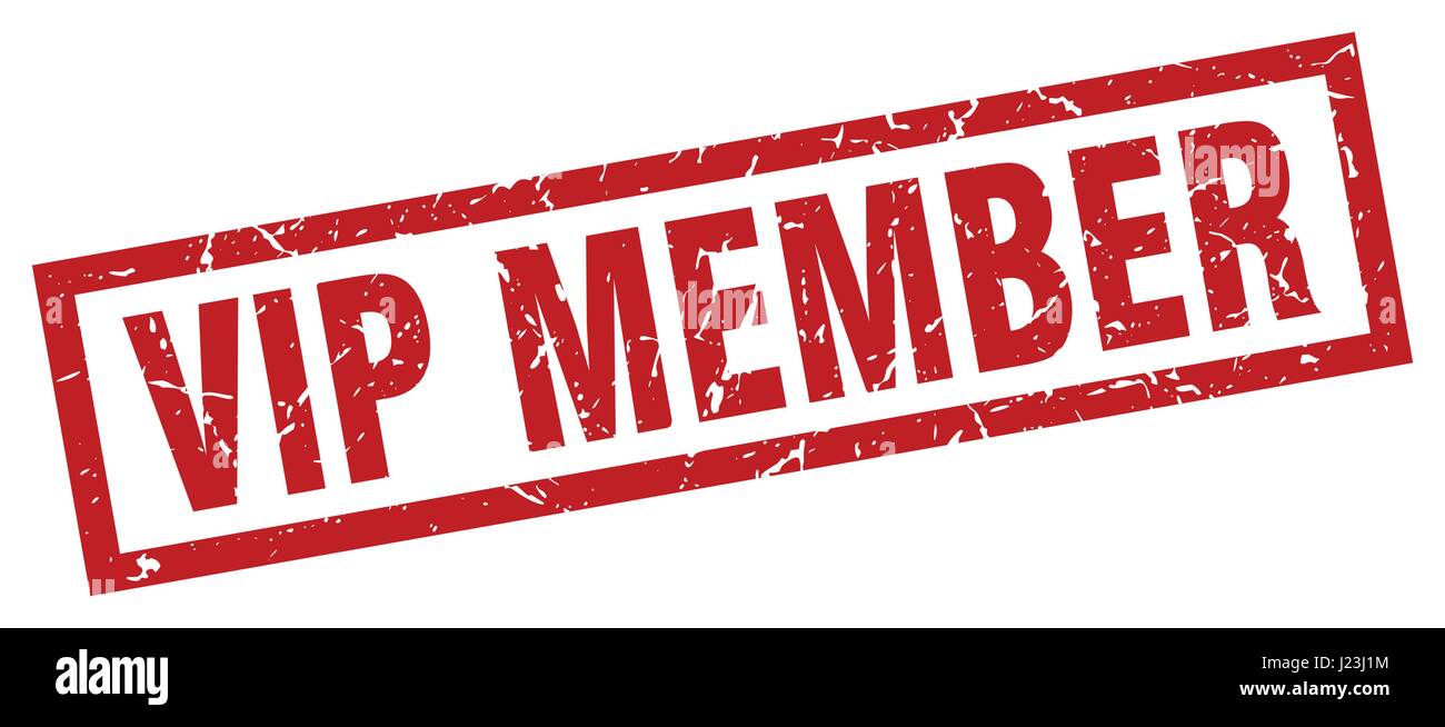 square grunge red vip member stamp Stock Vector Image & Art - Alamy