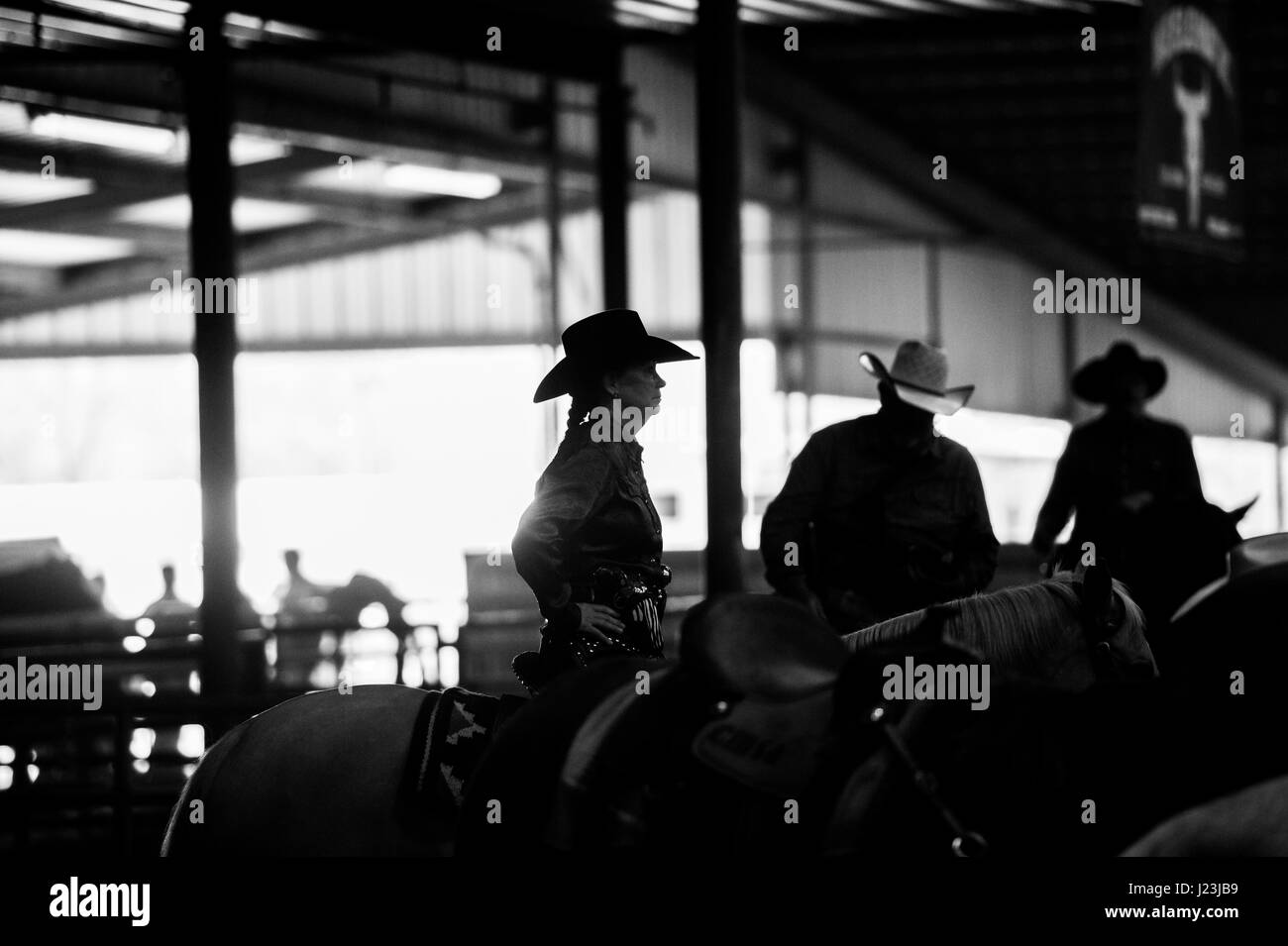 Salado, Texas, USA. Cowboy Mounted Shooting Event Texas. Riders